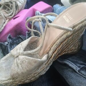 Sam Edelman Silver Espadrille Shoes